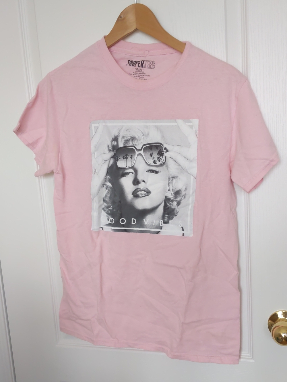 3/$30 Pink Graphic Tee - Marilyn Monroe Print